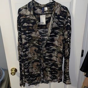 Tiger print  XL men’s shirt